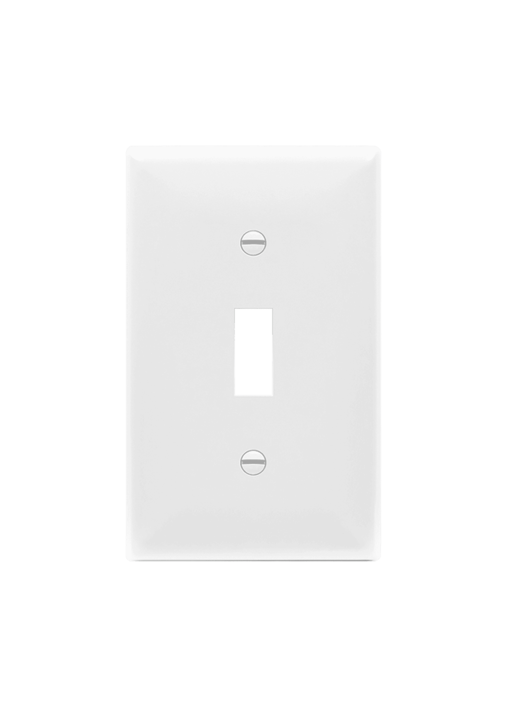 ENERLITES GANG TOOGGLE SWITCH PLATE, WHITE (8811-W)