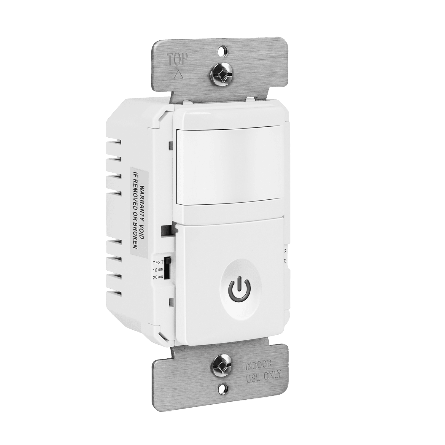 ENERLITES HMOS-J-W IN WALL PIR OCC/VAC SENSOR 3 WIRE 500W SINGLE POLE ...