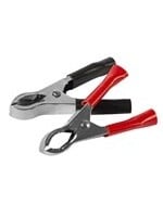 GARDNER BENDER 30A Copper Clad Insulated Battery Clip/Clamp, 1 w/Red Handles and 1 w/Black Handles, 2/Pkg  /14-630