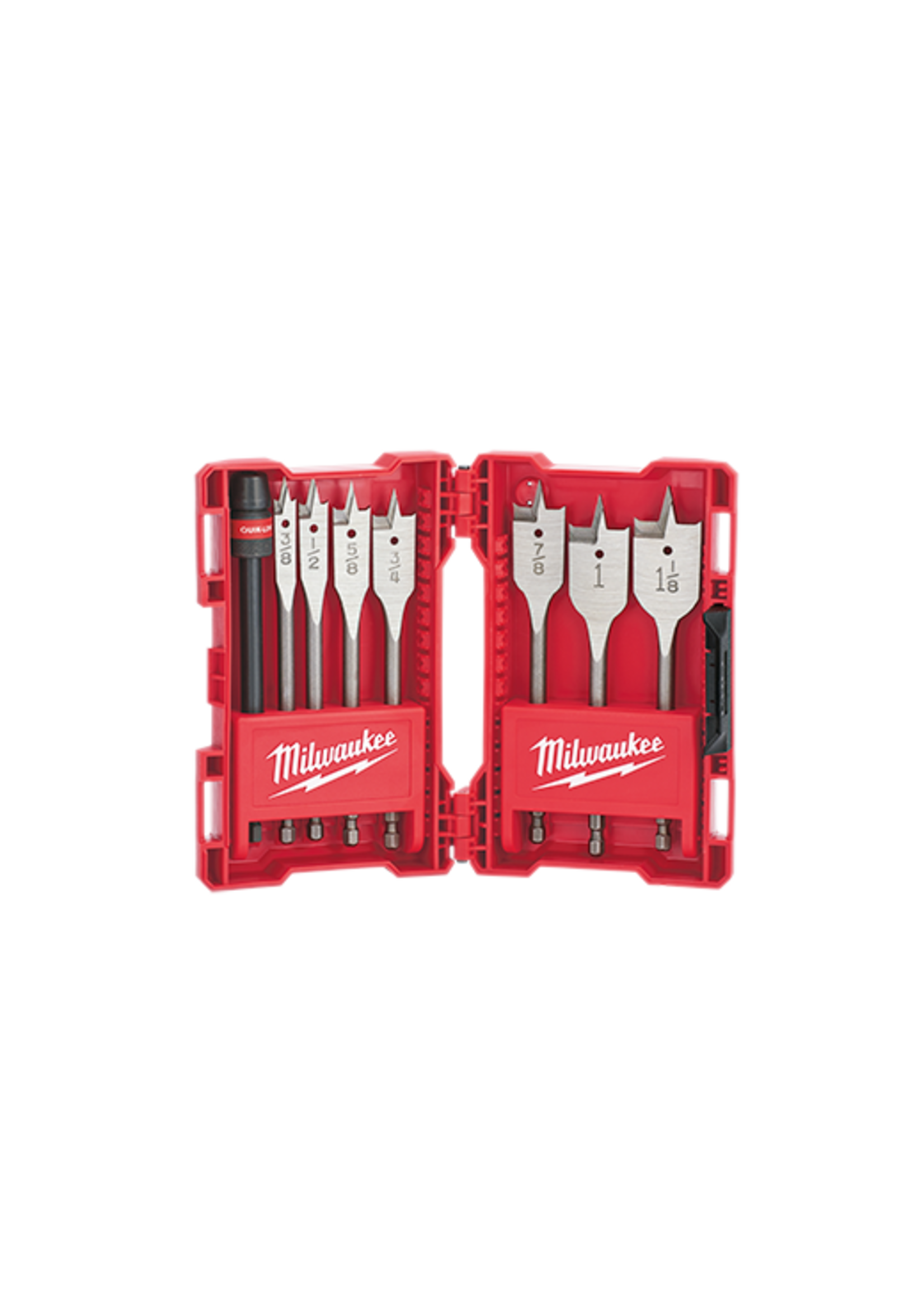 MILWAUKEE MILWAUKEE High Speed Wood Spade Bit Set (8-Piece) 49-22-0175