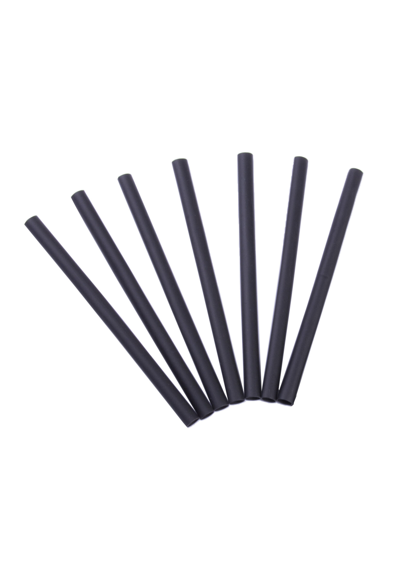 GARDNER BENDER Polyolefin Heat Shrink Tubing, 2:1 Shrink Ratio 1/8 in. (3.2mm) Dia. to 1/16" (1.6mm) Dia., 4 In. Long, Black, (7/Pkg)  HST-125