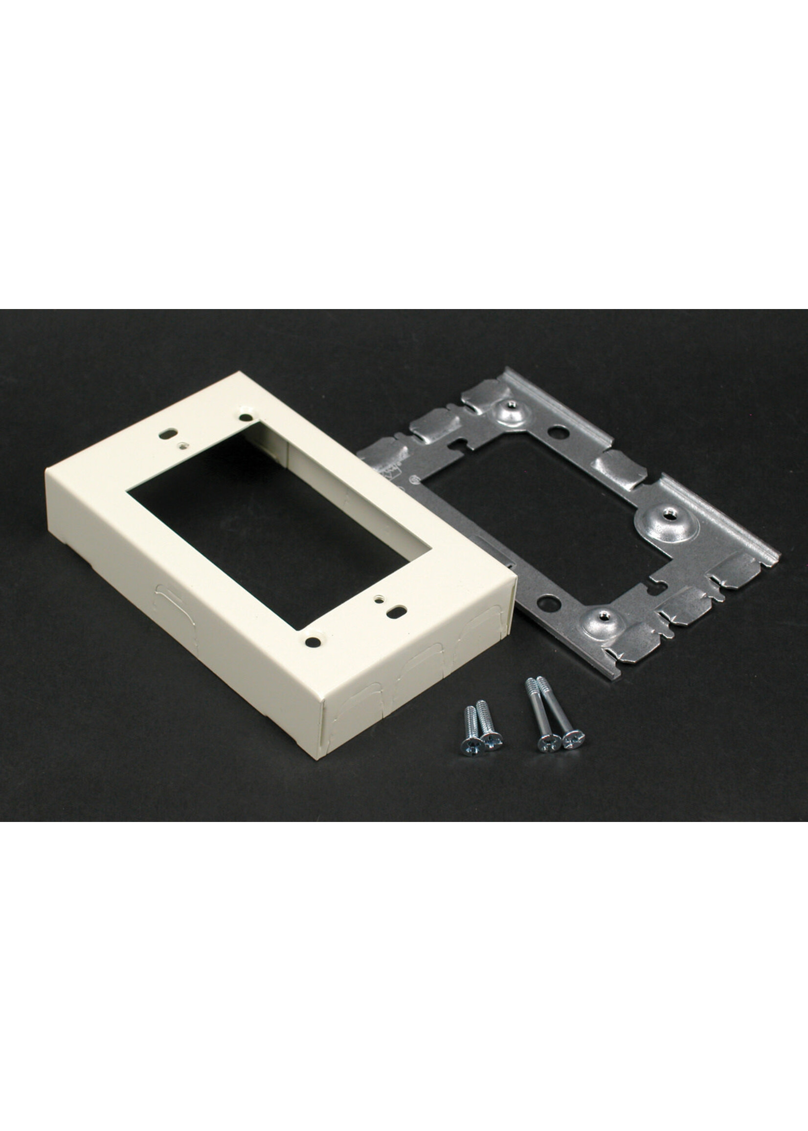 LEGRAND / WIREMOLD 15-V5751 FLUSH TYPE EXTENSION ADAPTER BOX IVORY