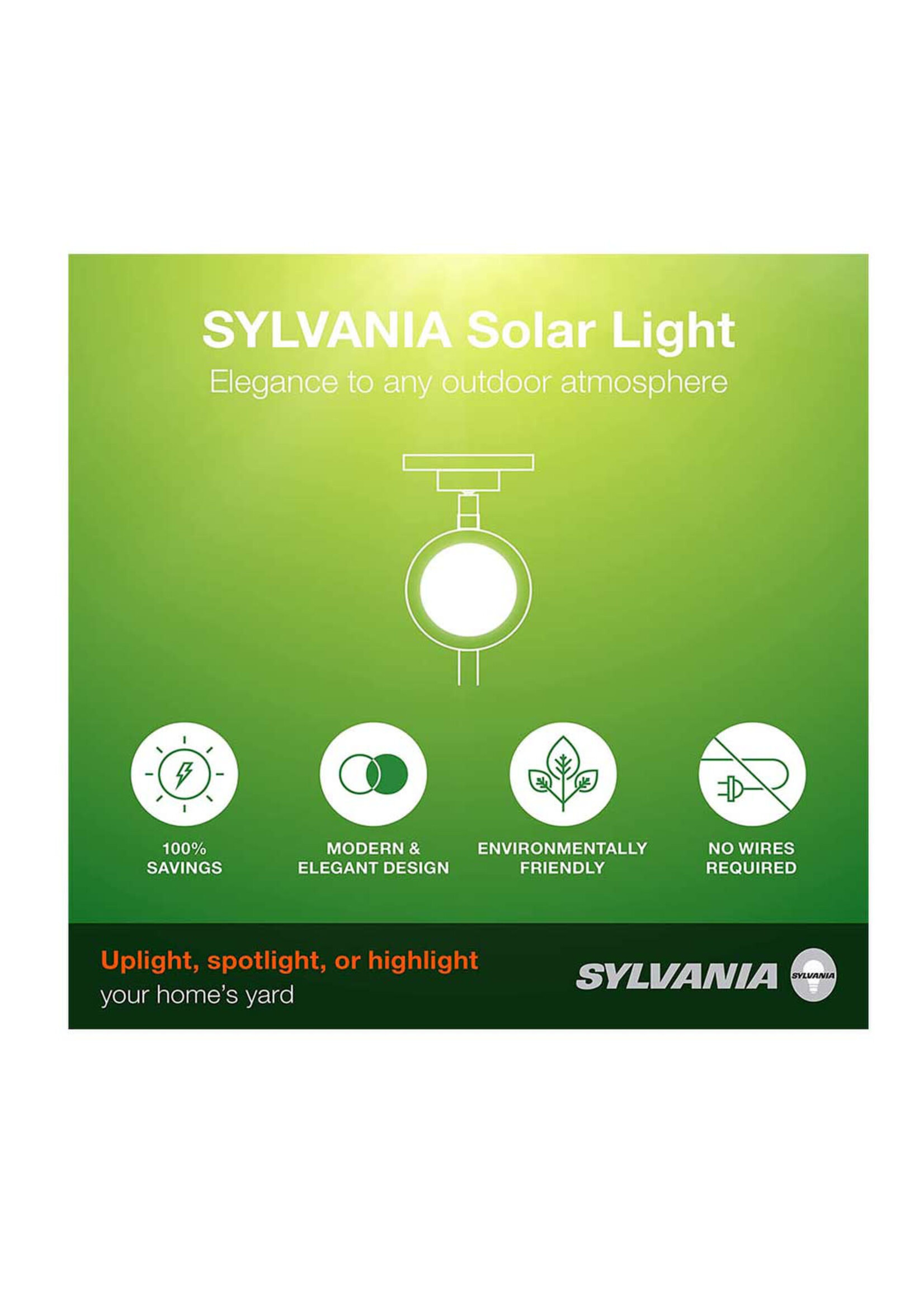 LEDVANCE 62217 SYLVANIA SOLAR POWERED LED PATHWAY SPOTLIGHT 3000K 5 LMS 4PK