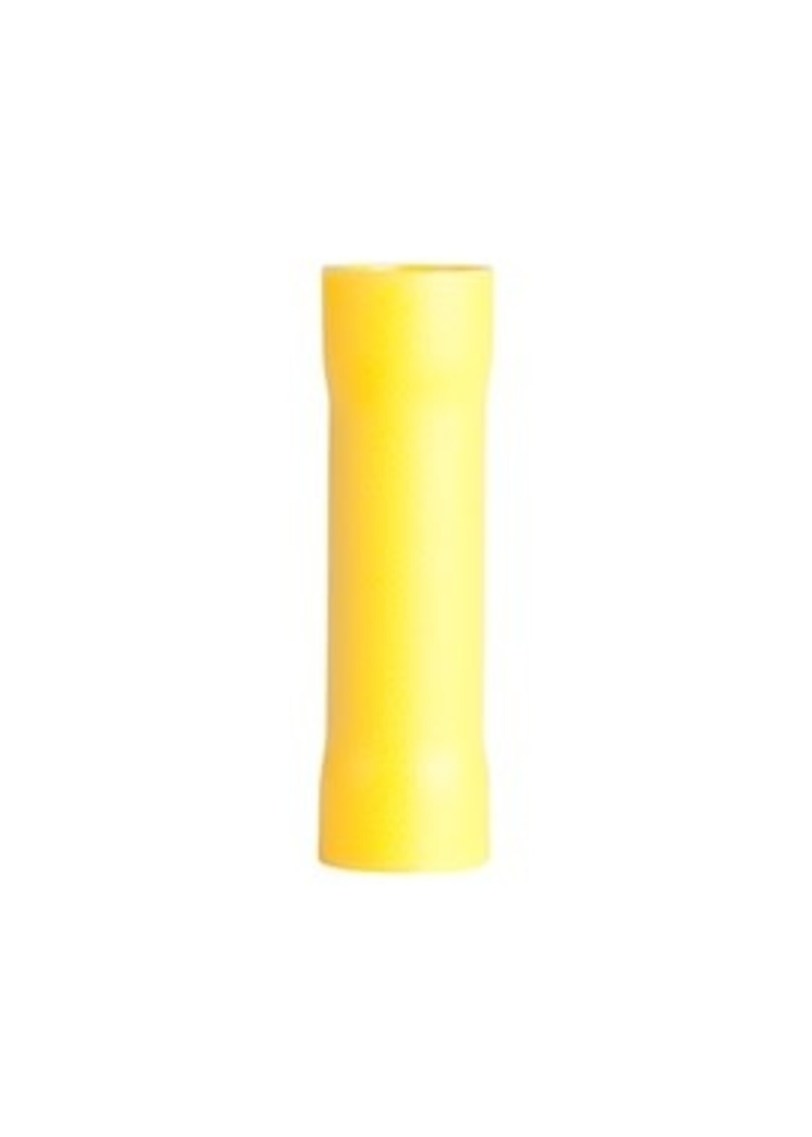 GARDNER BENDER Butt Splice, Crimp Connector, #12-#10 AWG (5 mm²), Vinyl Insulated, Yellow, (15/Pkg) -20-126