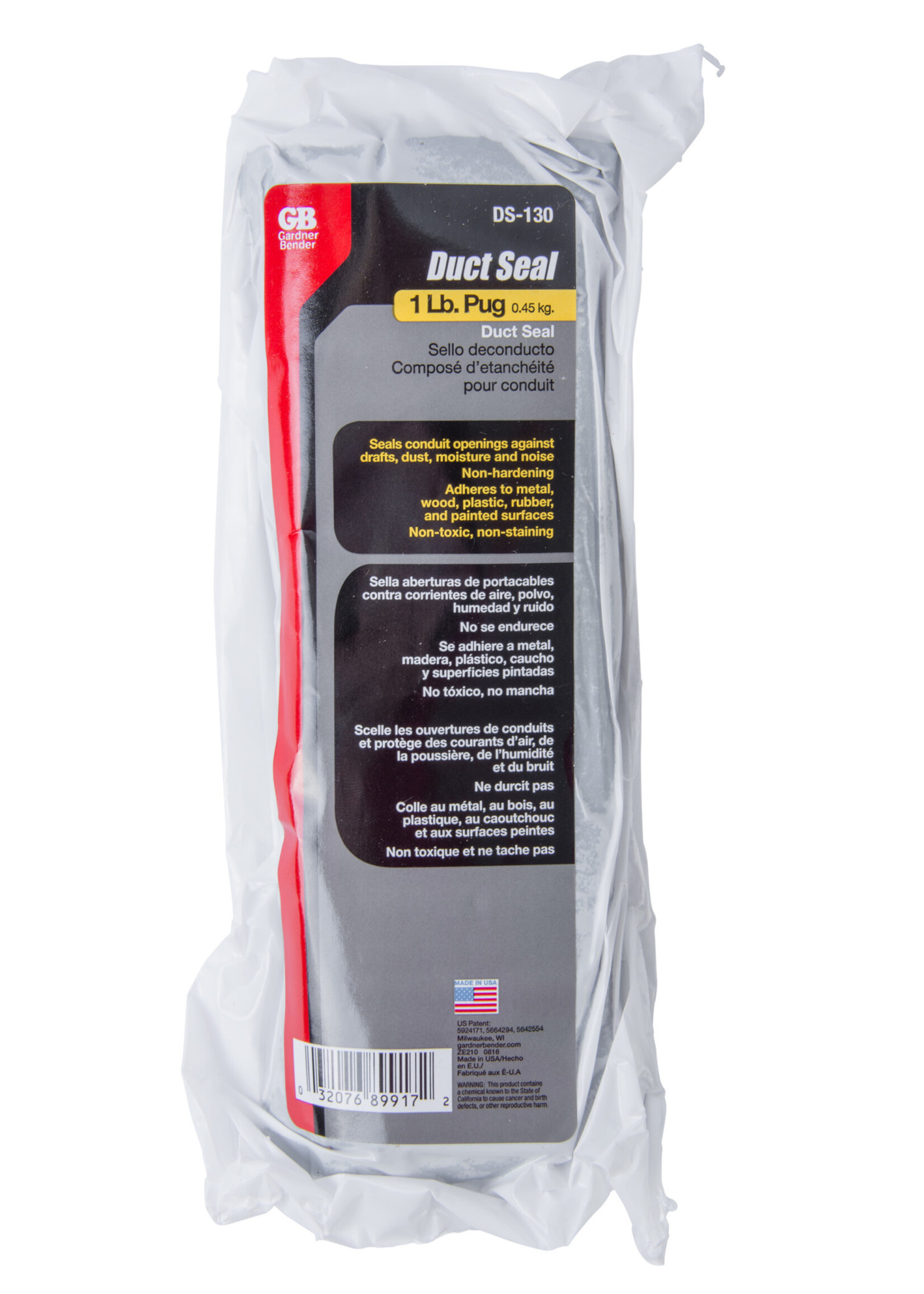 GARDNER BENDER Duct Seal Compound - 1 lb Pugs / DS-130
