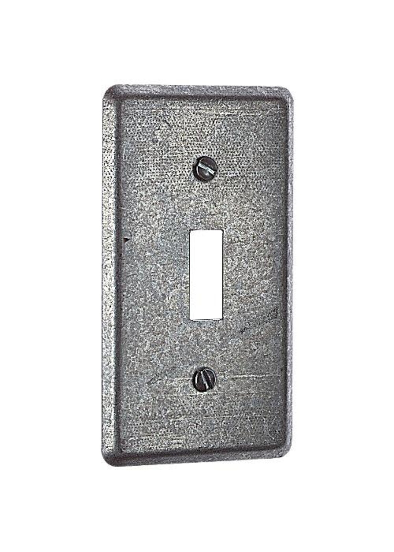 TAPA INDUSTRIAL 2 X 4 SWITCH SENCILLO METAL –58C30