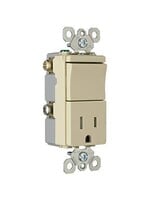 EAGLE DECORA SWITCH & RECEPTACULO 15AMP 125V IVORY/ 3284V