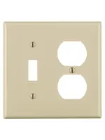 ENERLITES 881121-I RESIDENCIALCOMBO TOGGLE / DUPLEX RECEPTACLE 2GANG IVORY