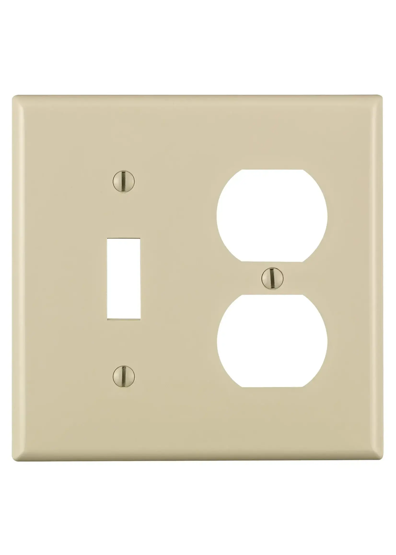 ENERLITES 881121-I RESIDENCIALCOMBO TOGGLE / DUPLEX RECEPTACLE 2GANG IVORY