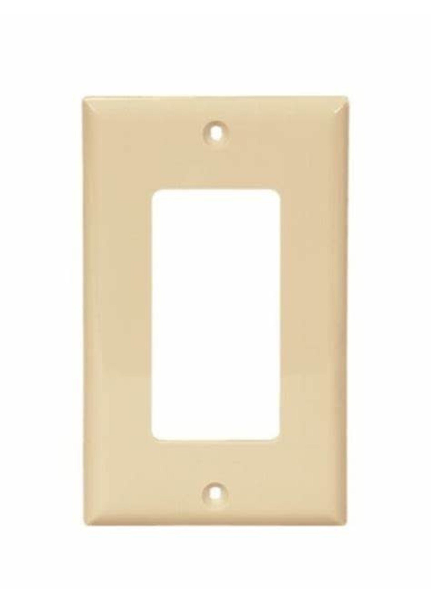 ENERLITES RESIDENTIAL DECORATOR/GFCI STANDARD PLATE 1 GANG IVORY (8831-I)