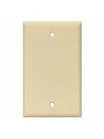 RESIDENTIAL BLANK WALL PLATE 1 GANG IVORY