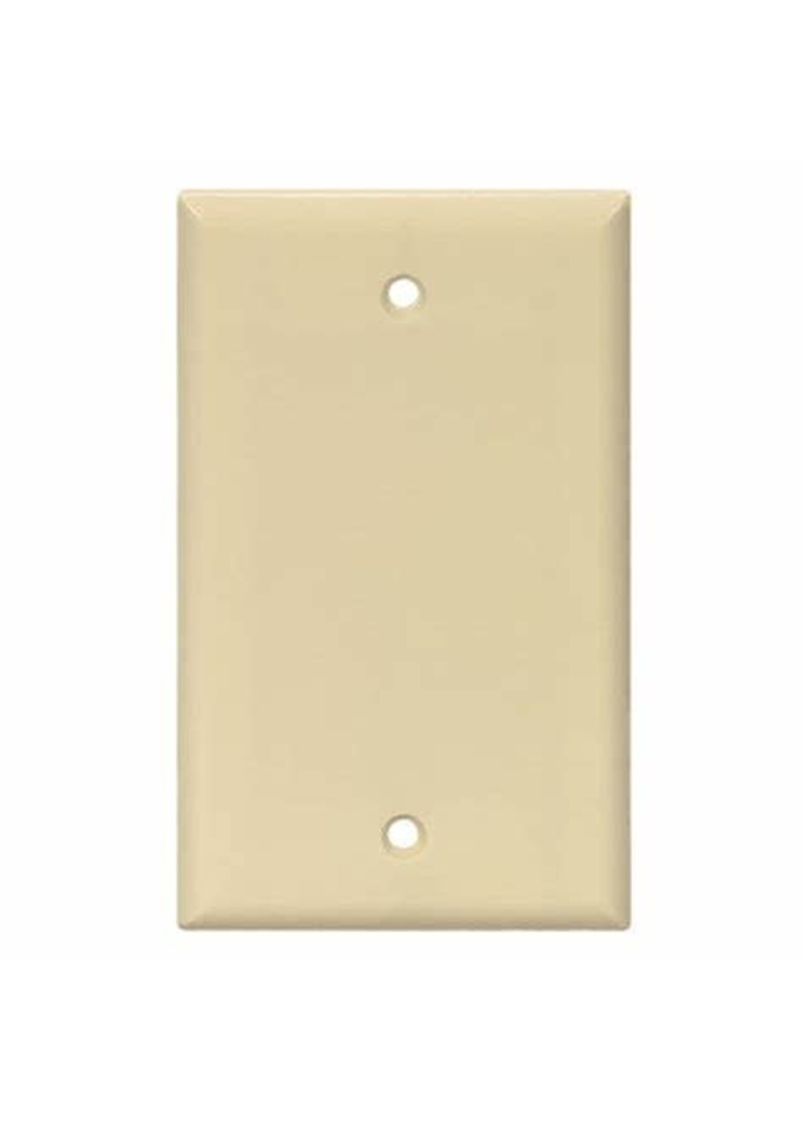 RESIDENTIAL BLANK WALL PLATE 1 GANG IVORY (8801-I)