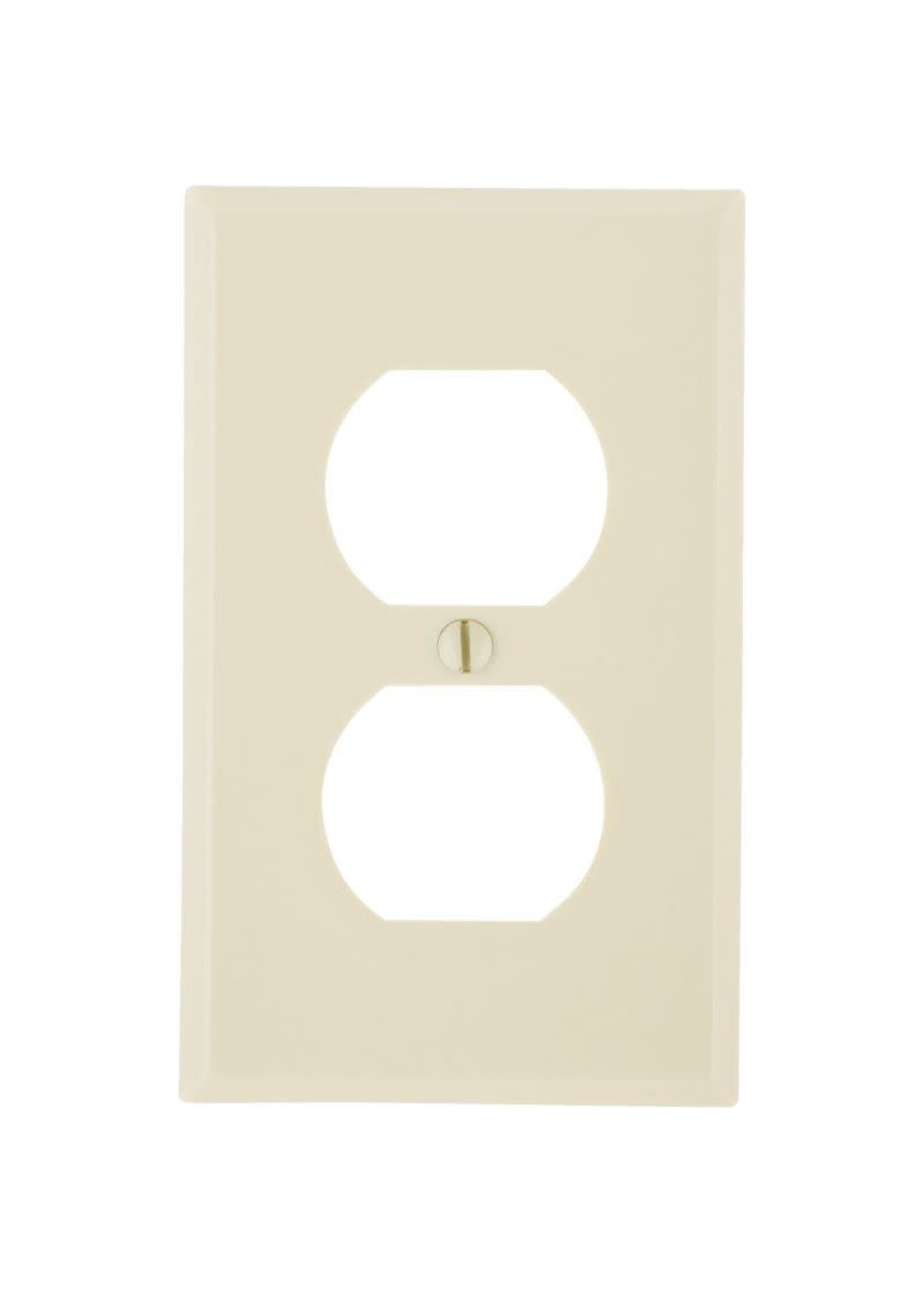 ENERLITES PLASTIC PLATE, DUPLEX RECEPTACLE 1 GANG IVORY (8821-I)