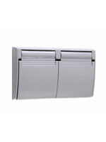 LEGRAND COVER WEATHERPROOF RECEPTACLE DOBLE GRAY