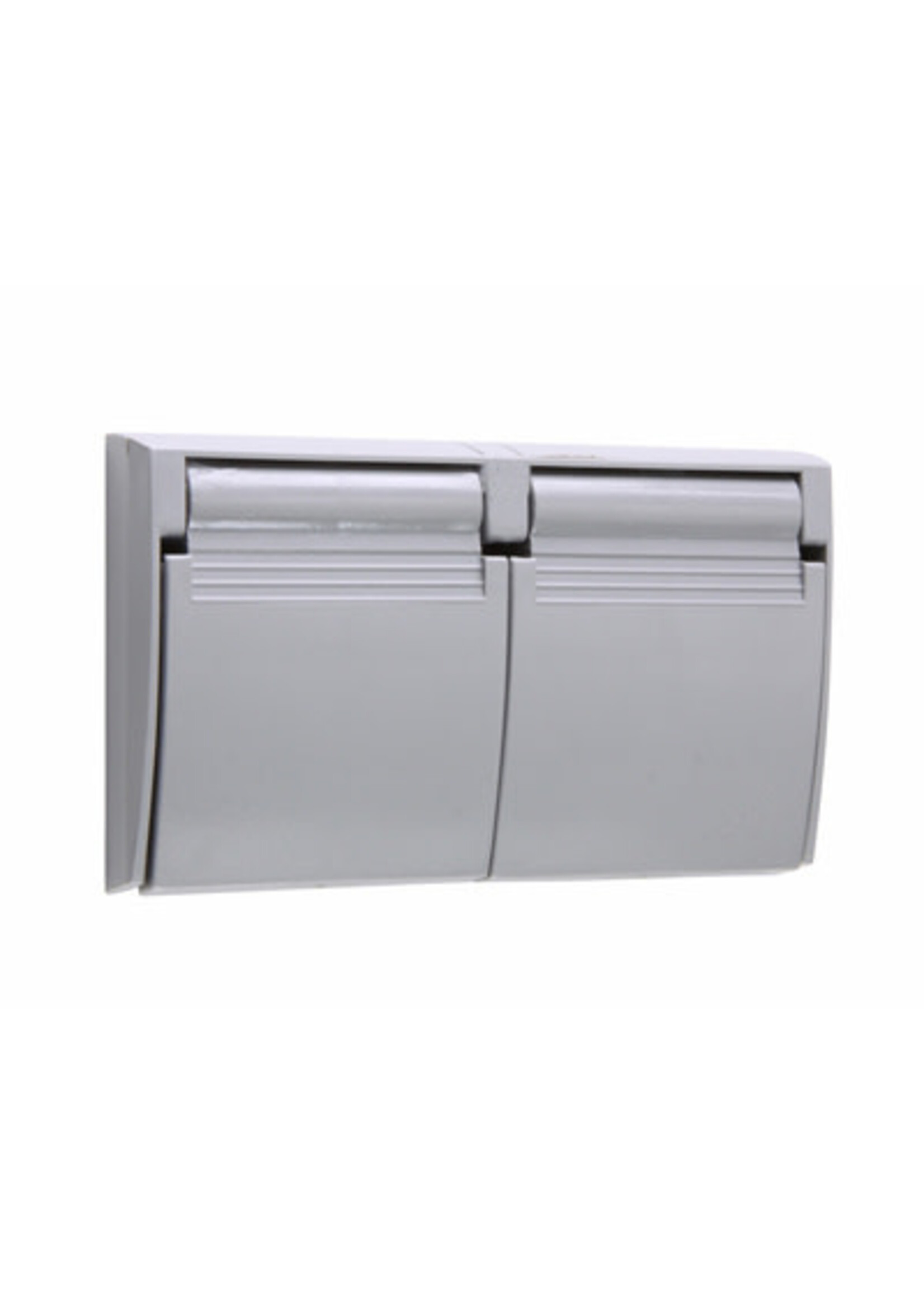 LEGRAND TAPA WEATHERPROOF RECEPTÁCULO DOBLE GRIS (3780-SC)