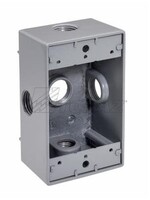 TOPAZ CAJA 2X4 WEATHERPROOF 5KO 3/4" GRIS/T WB1575X