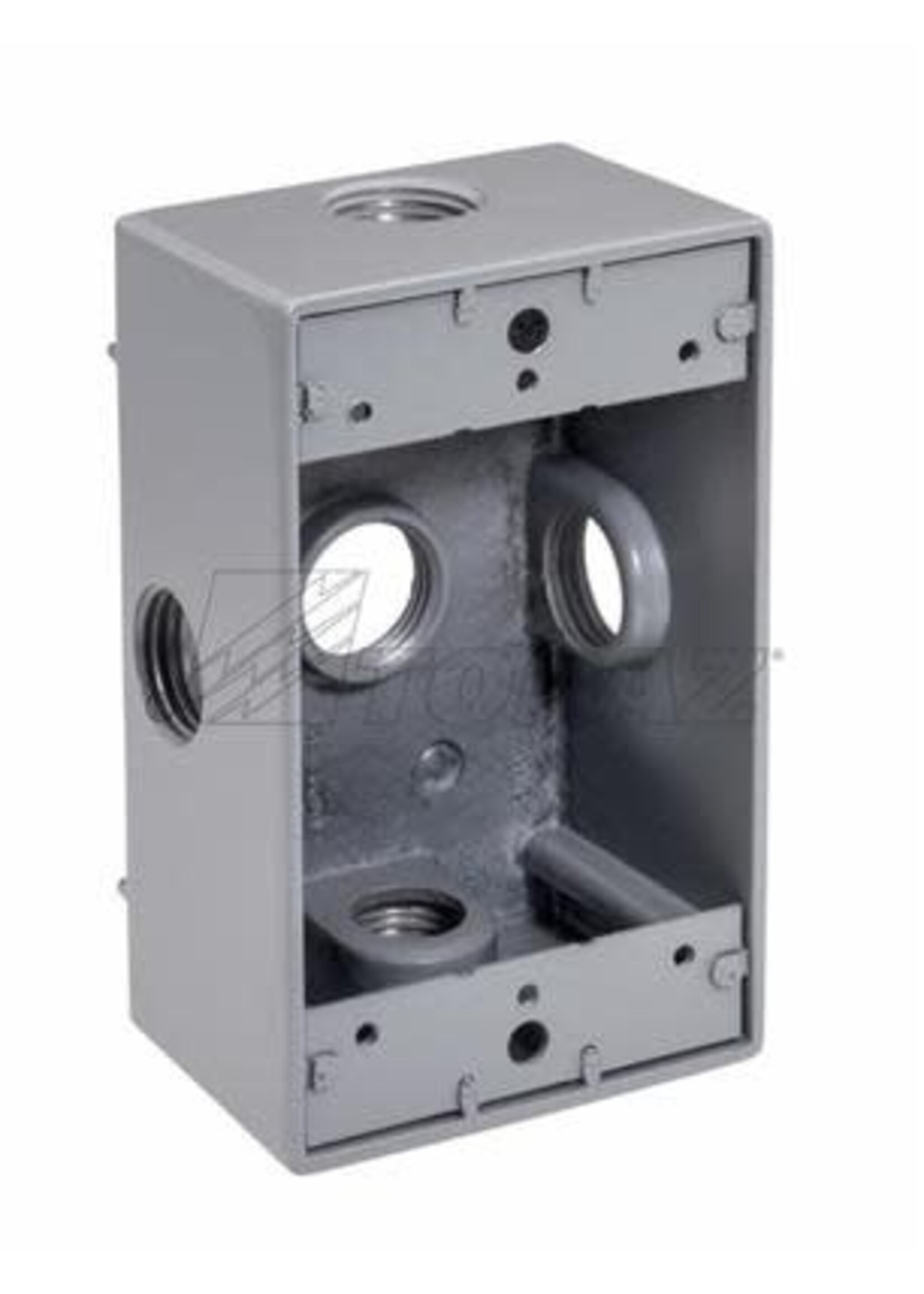 TOPAZ CAJA 2X4 WEATHERPROOF 5KO 3/4" GRIS/T WB1575X