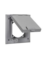 TOPAZ RECEPTACLE PLATE WEATHERPROOF 4X4 GRAY 30/50AMP