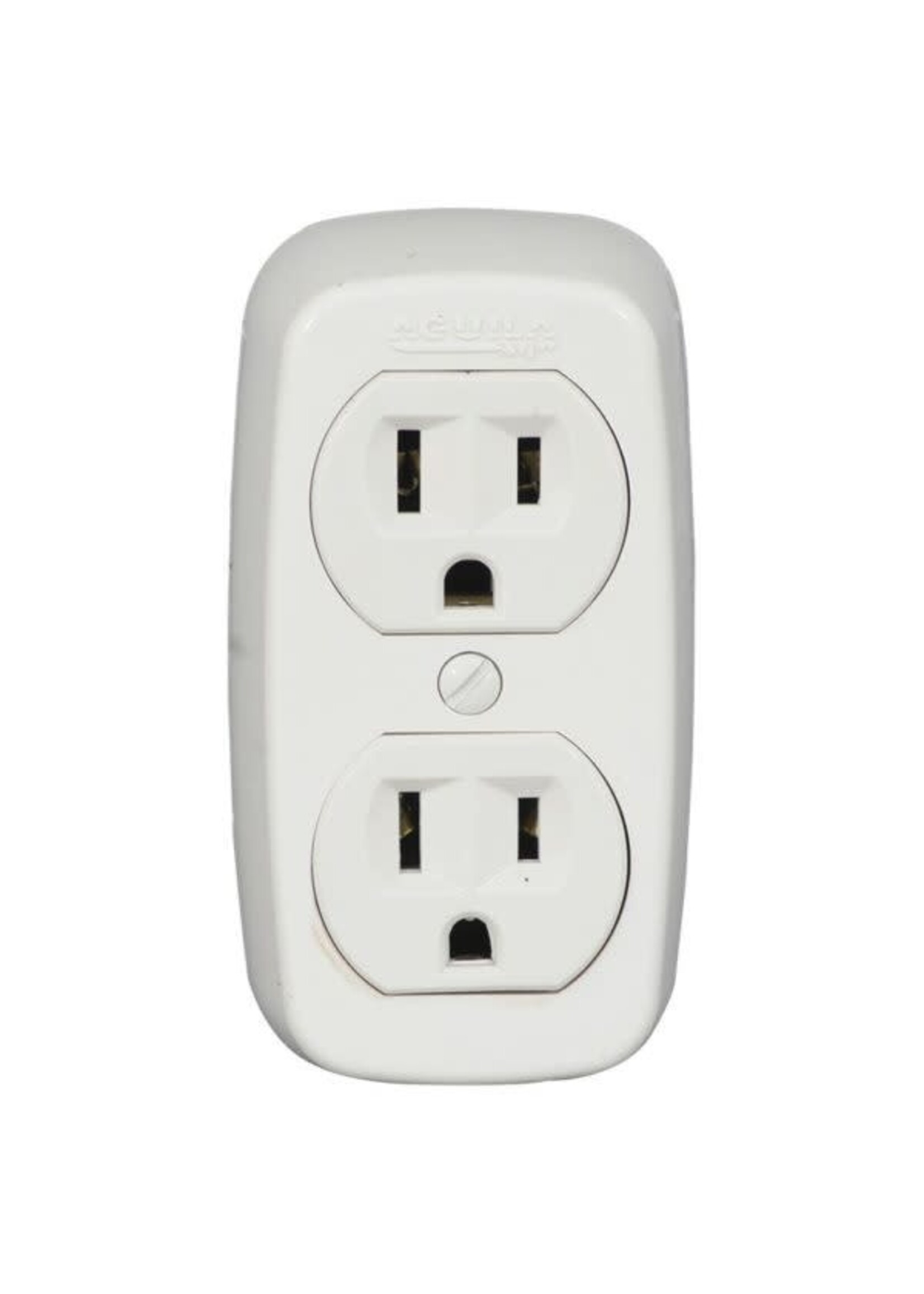 EAGLE RECEPTACULO DOBLE SUPERFICIAL (UF) 15AMP/125V WHT/78W
