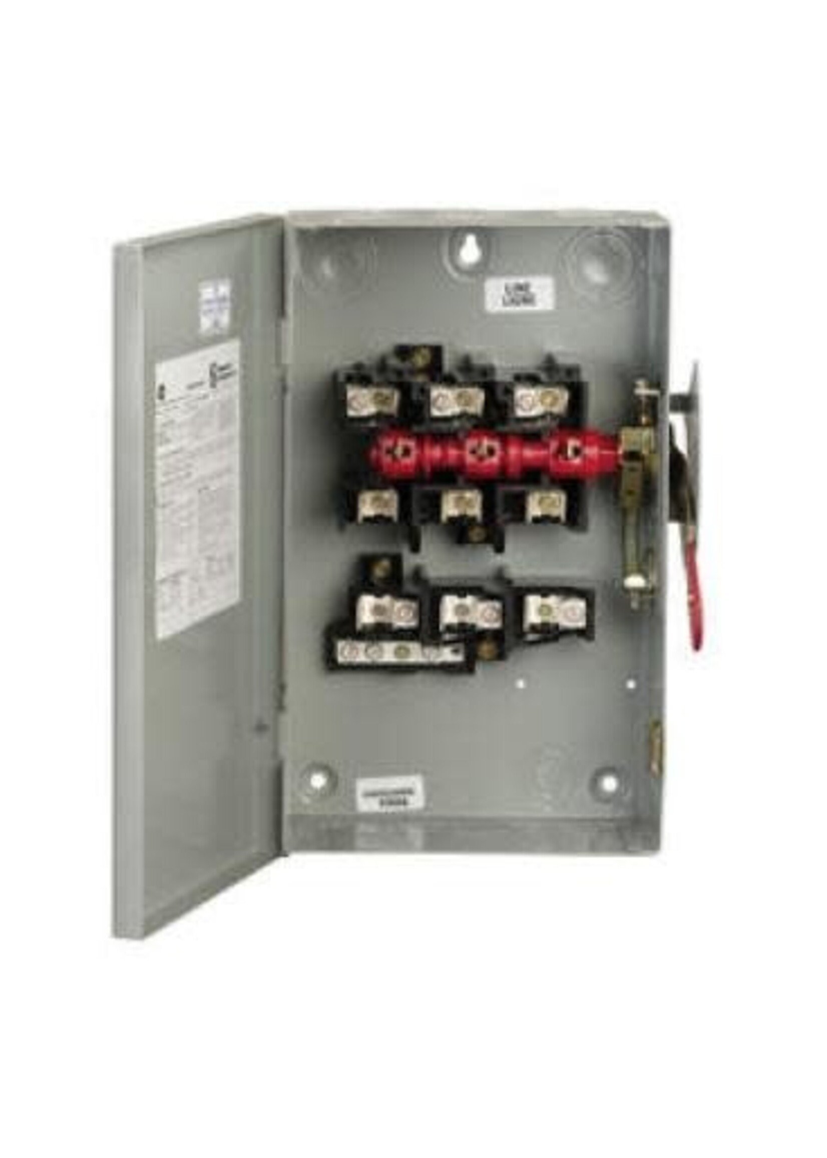 GE SAFETY SWITCH 100 AMPS 3 FUSE/4W 3PHASE 240V N-1 (INDOOR)