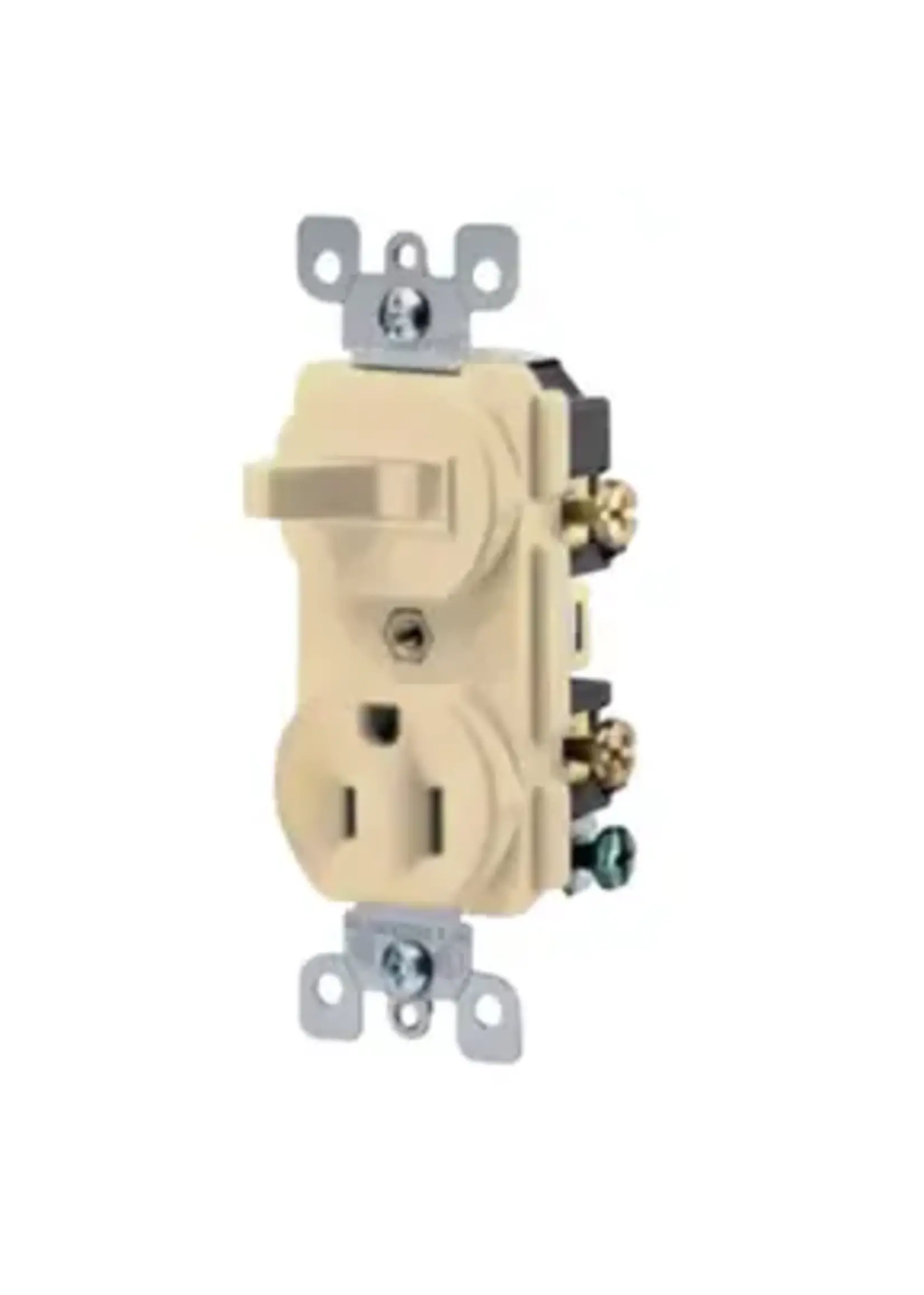 ATI SWITCH & RECEPTACULO 15 AMP 125V  IVORY