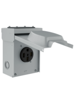 ENERLITES 50 Amp 125/250V Weatherproof Outdoor Power Outlet Receptacle Box For RV And Electric Vehicles 14-50R/    66500M