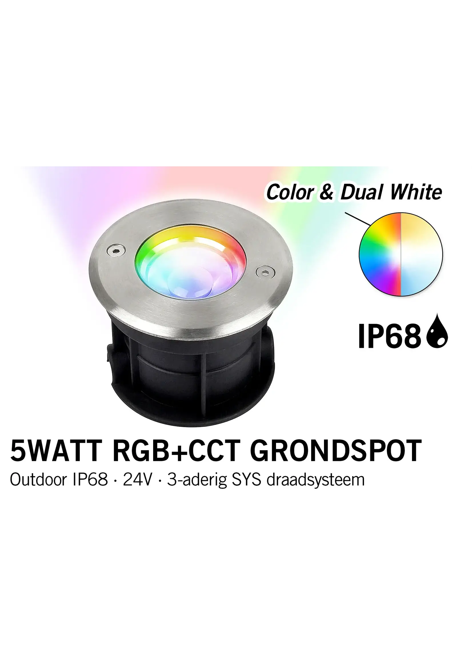 FUTLIGHT (MIBOXER) SYS-RD1 5W RGB+CCT LED Underground Light (Subordinate Lamp)