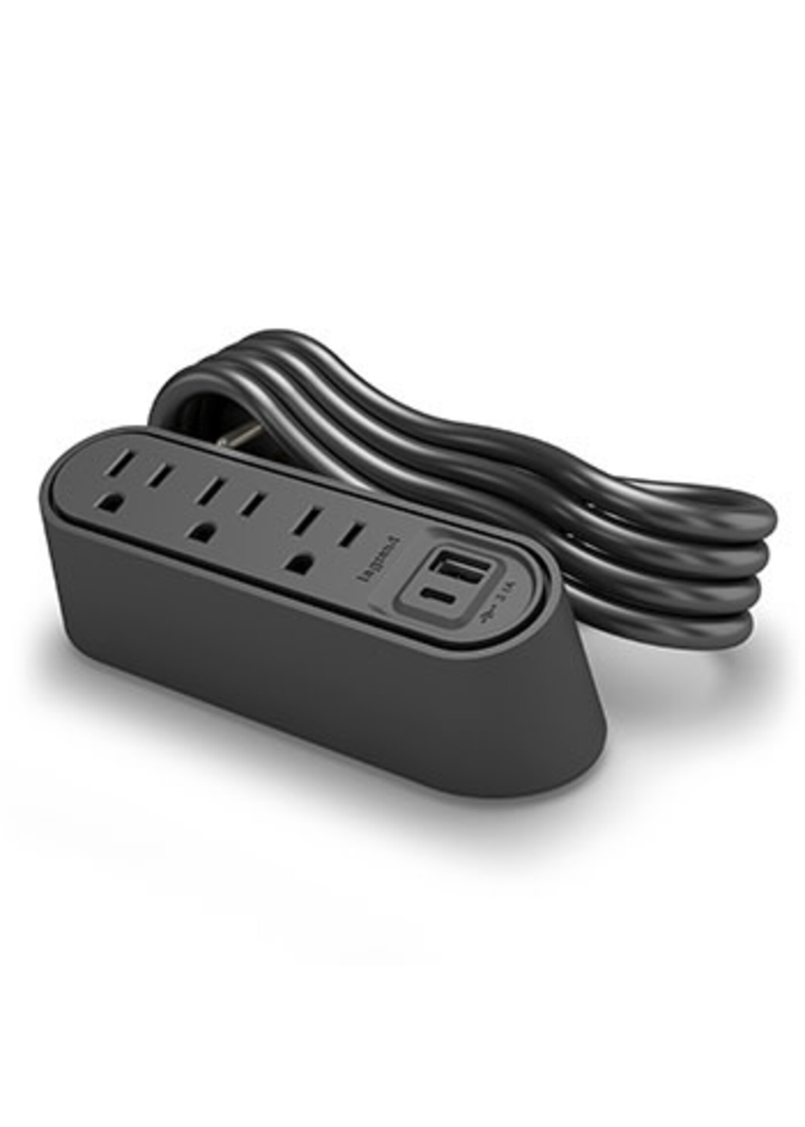 LEGRAND / WIREMOLD WSPC320CBK (Black) Three Outlet, 1 USB-A, 1 USB-C Unit w/Mounting Kit