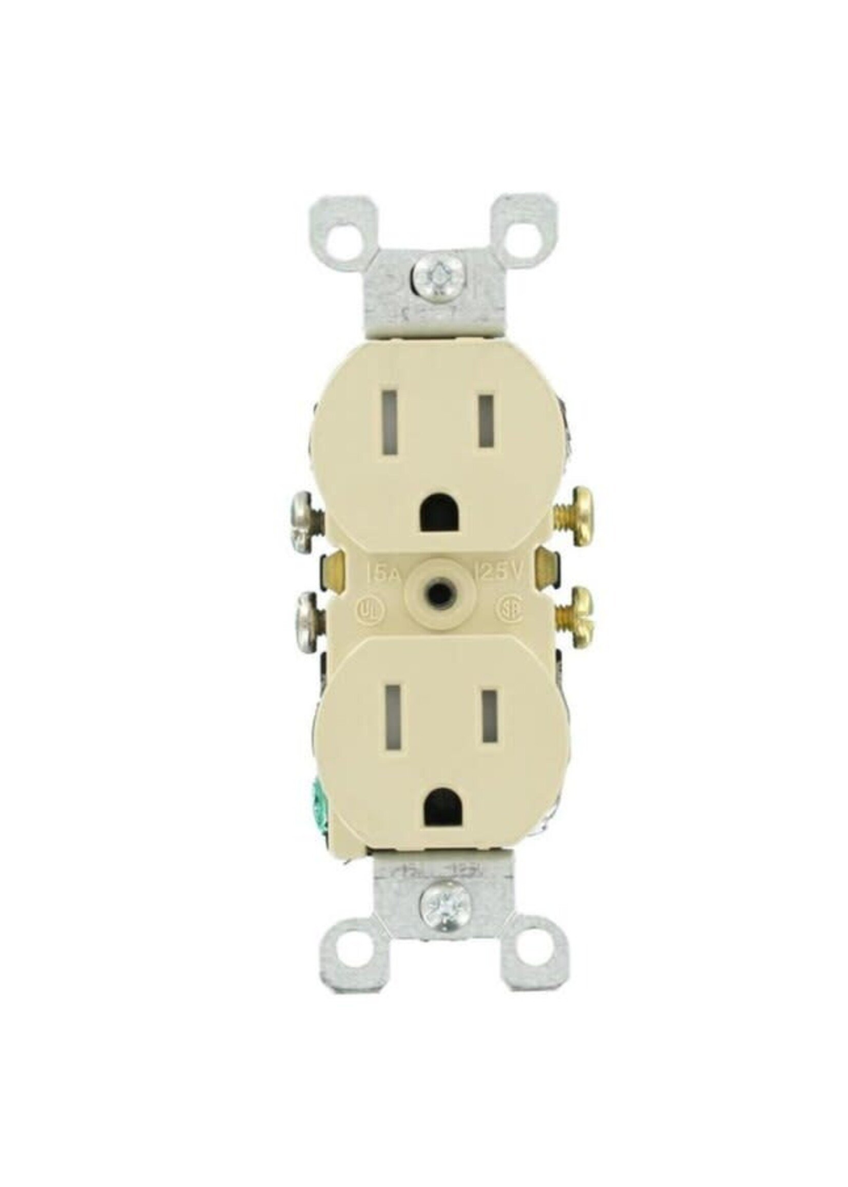 RECEPTACLE TAMPER RESISTANT, RESIDENTIAL GRADE 15A 125V 5-15R IV (61580-TR-I)