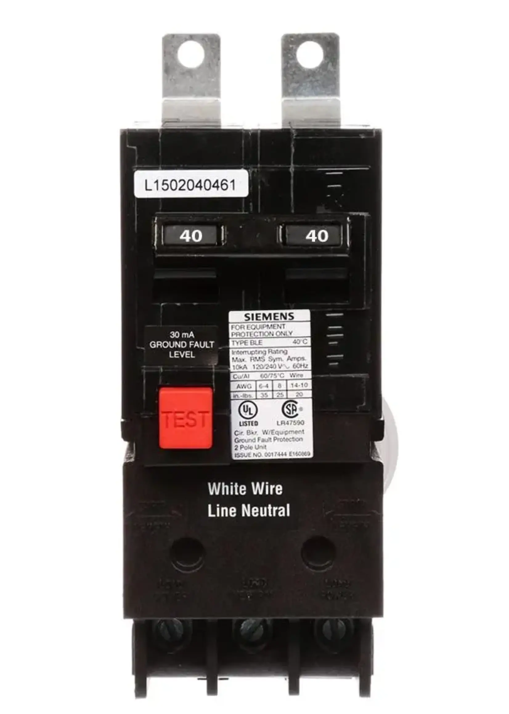 SIEMENS BE240 Ground-Fault  Protection 30mA