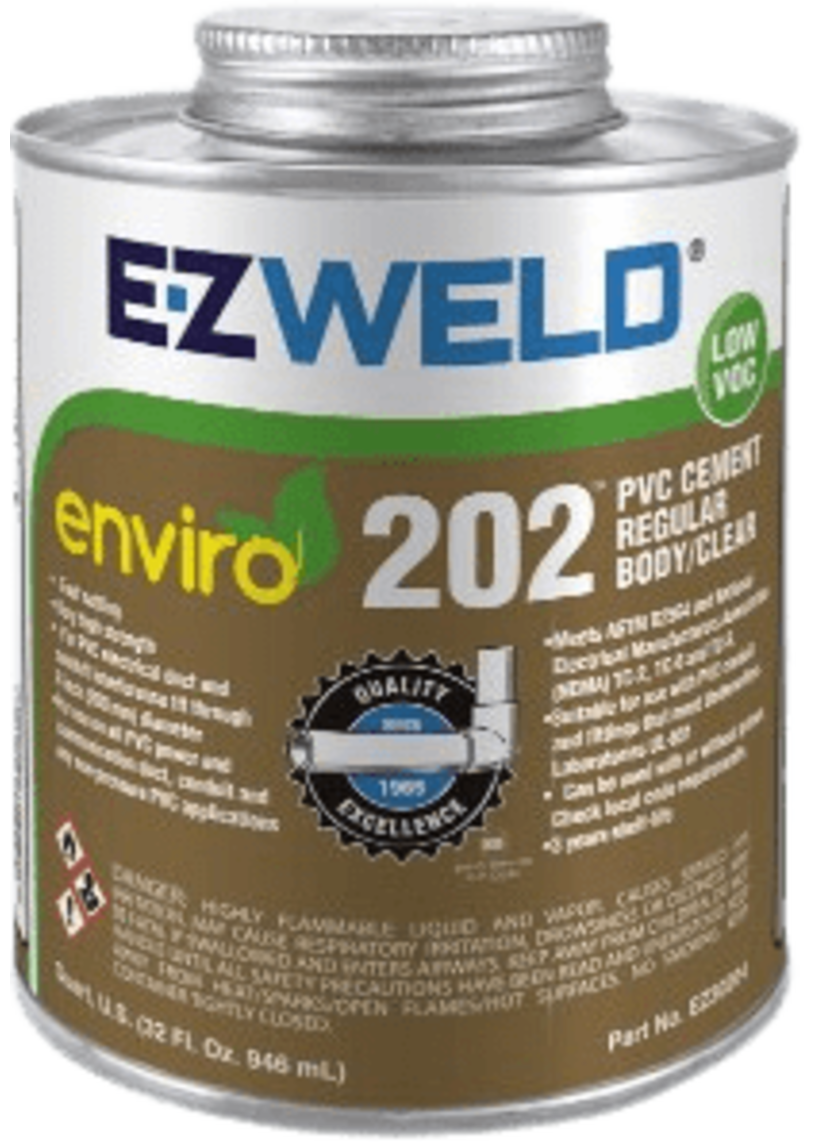 EZWELD SOLVENTE PVC CEMENT REGULAR 32 OZ-O31015