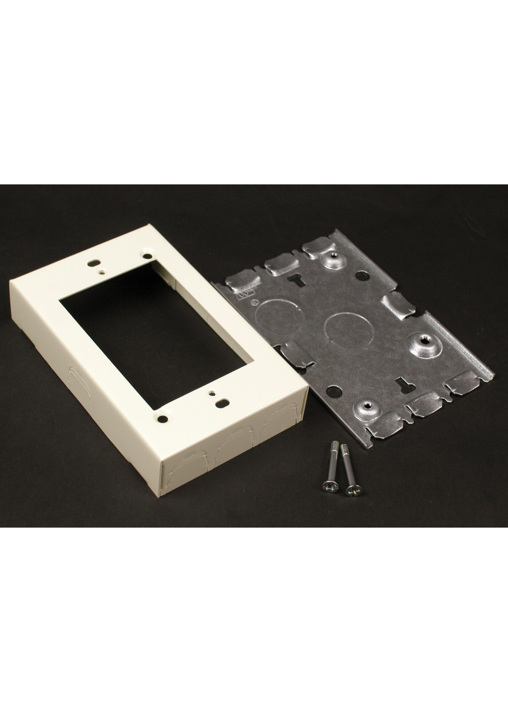 LEGRAND / WIREMOLD V5748S Wiremold 500/700 Series Single-Gang Switch and Receptacle Box Fitting, Ivory