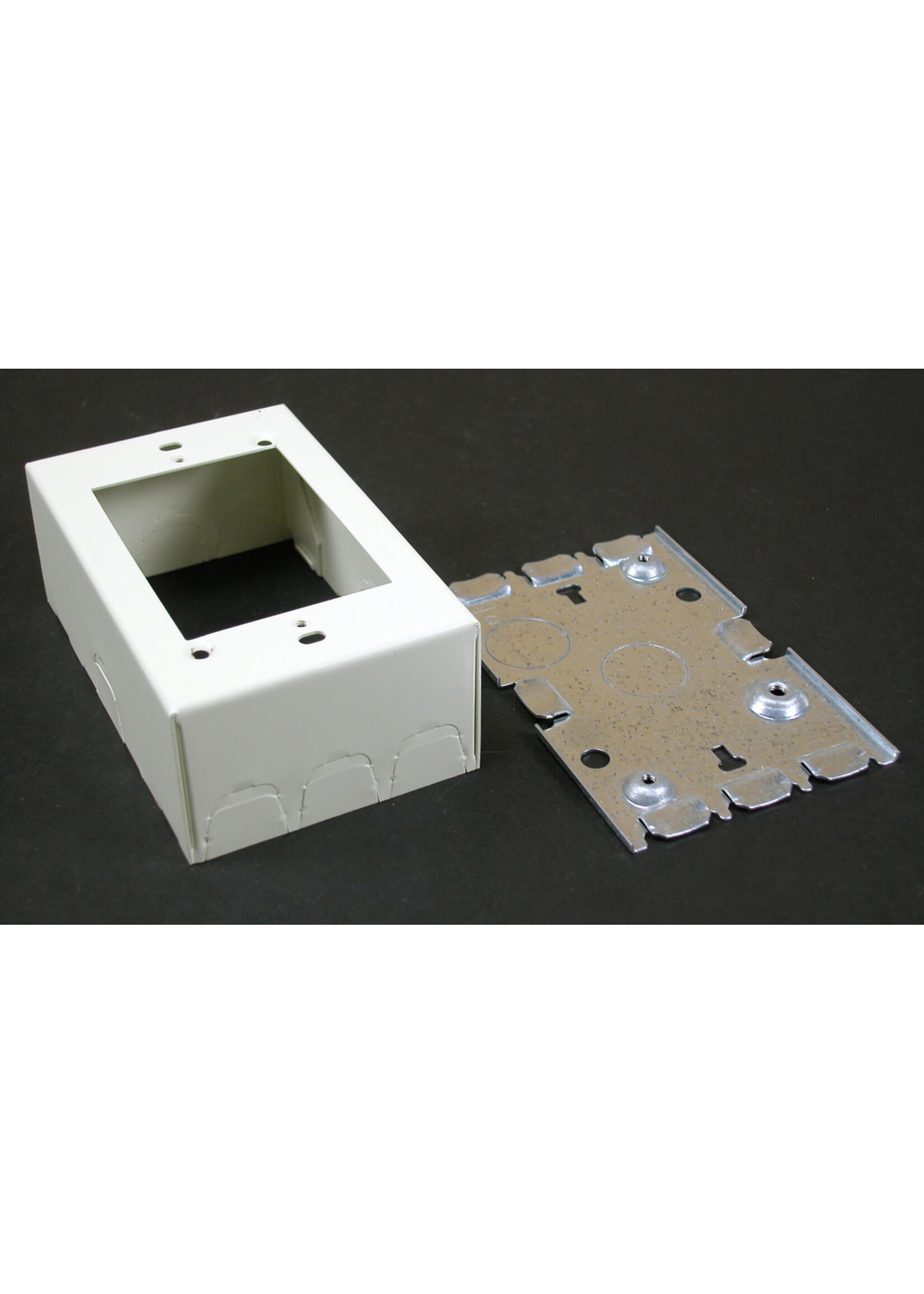 LEGRAND / WIREMOLD V5748 Wiremold 500/700 Series Single-Gang Switch and Receptacle Box Fitting, Ivory