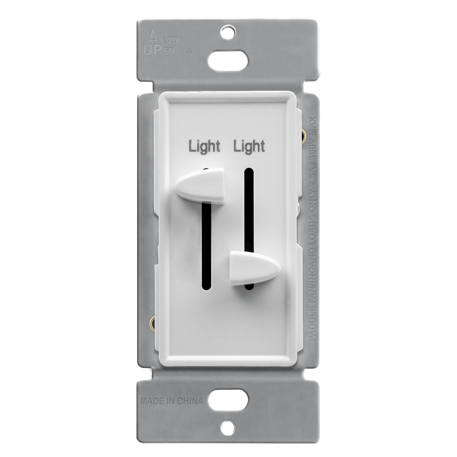 17006 LED, CFL, INCANDESCENT, HALOGEN DUAL DIMMER SWITCH Lumbra Inc