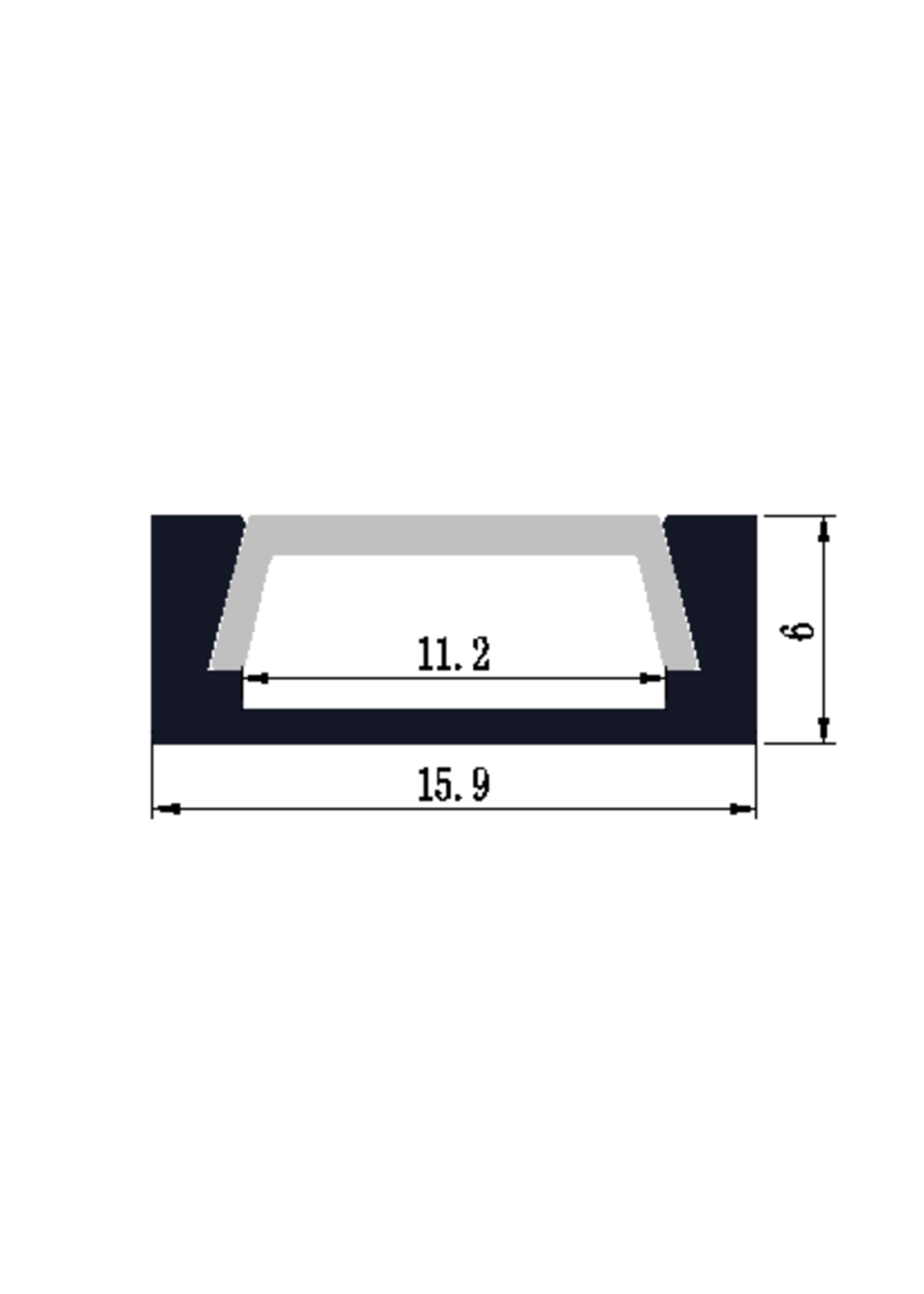 LUMBRA LBATL-1102 1 METER ALUMINUM CHANNEL