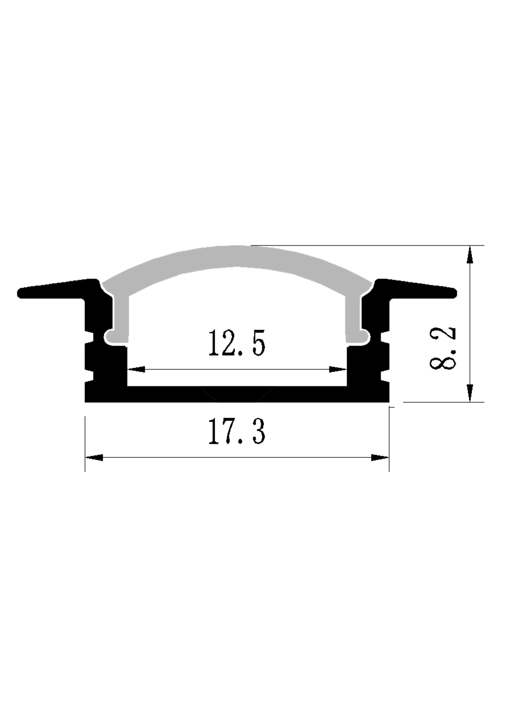 LUMBRA LBATL-1204 ALUMINUM CHANNEL