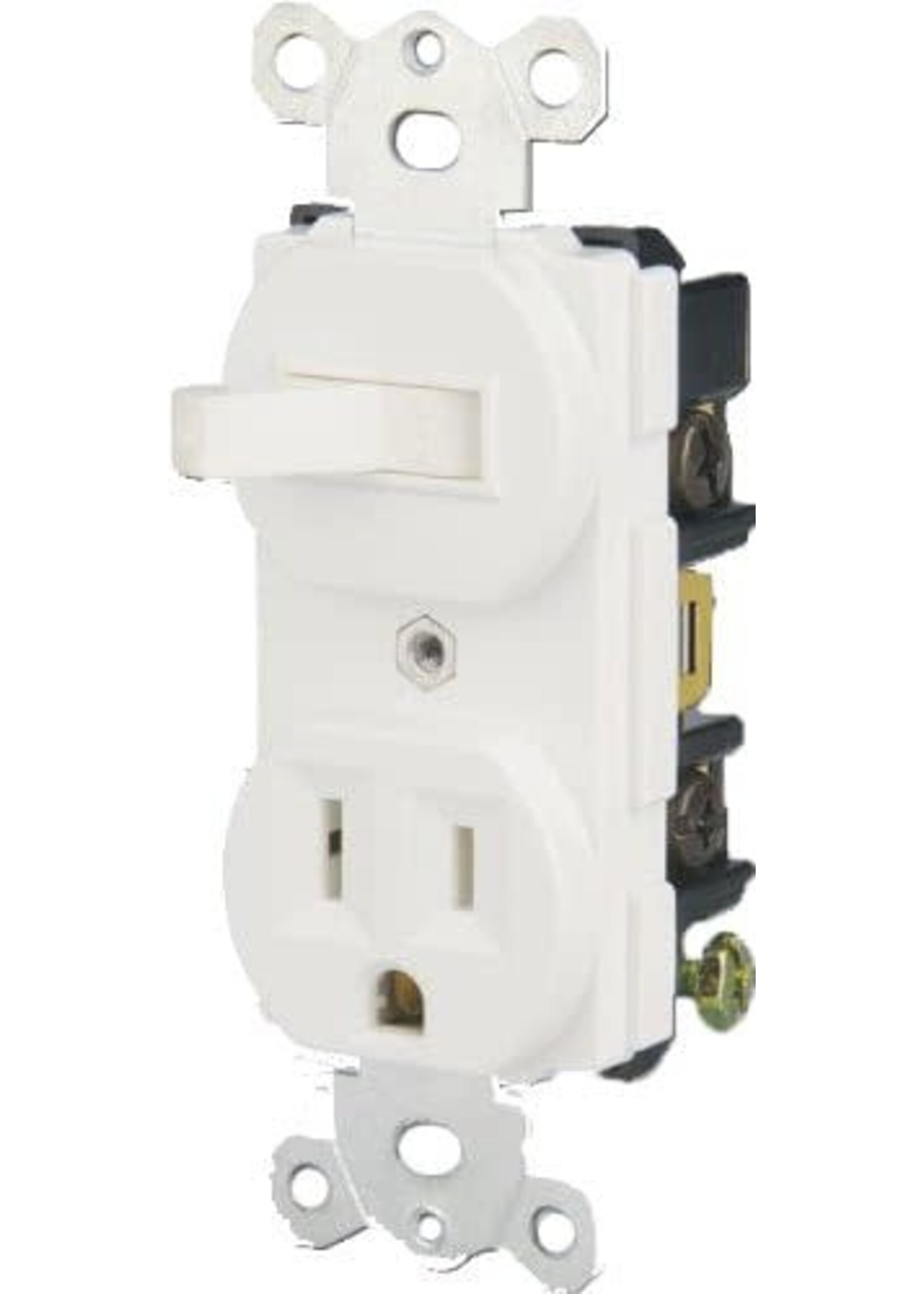 ATI SWITCH & RECEPTACULO 15AMP 125V - BLANCO