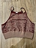 NikiBiki Snake Skin Halter Crop Top