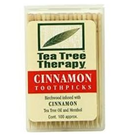 Tea Tree Therapy Tea Tree Therapy Cinnamon Tea Tree Toothpicks 100ct