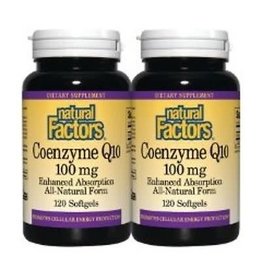 Natural Factors Natural Factors Coenzyme Q10 (CoQ10) 100 mg Pair Pack 240sfg