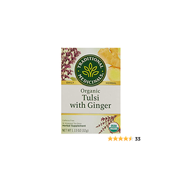 Traditional Medicinals Traditional Medicinals Tulsi w/ Ginger Tea Organic 16bag