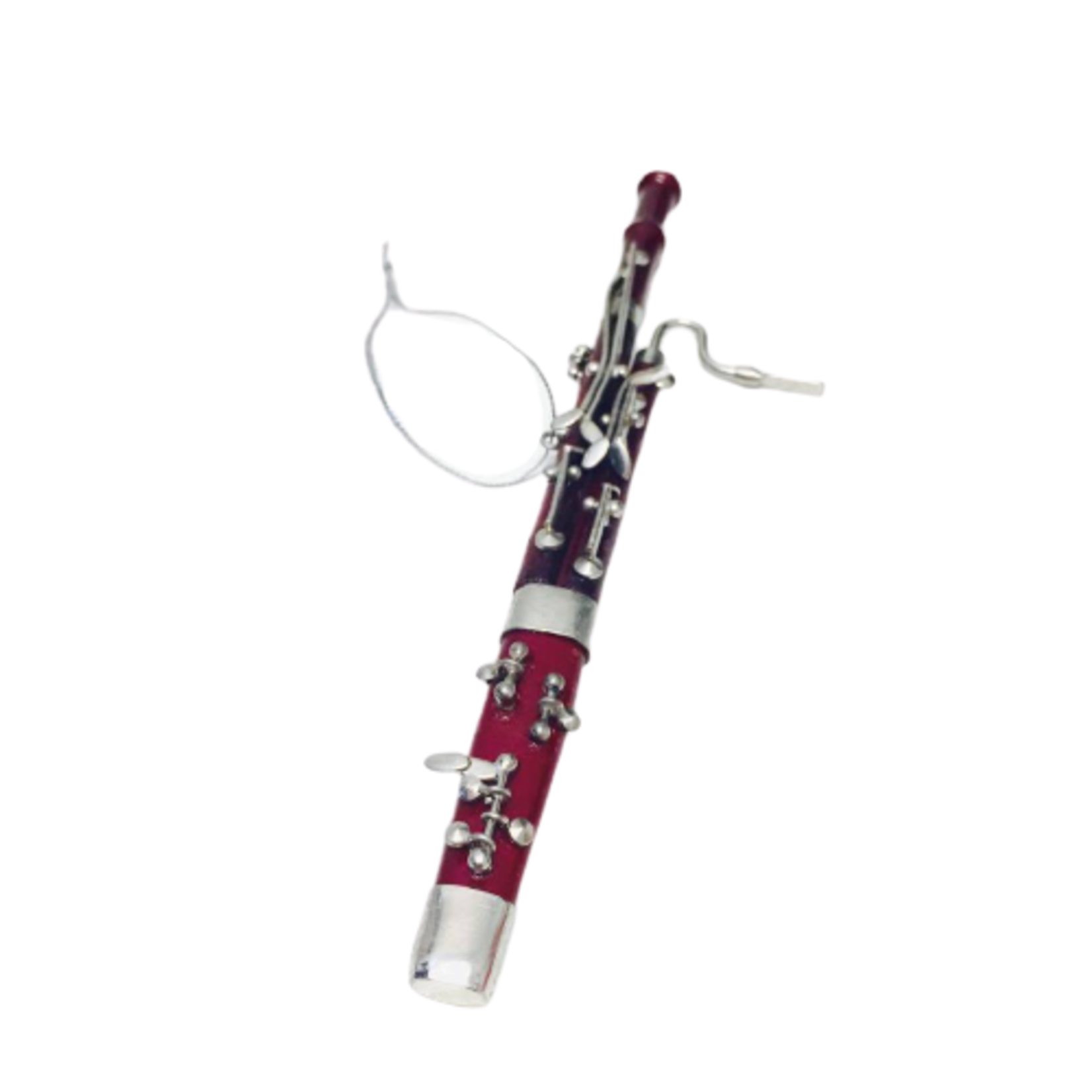 Broadway Gifts Bassoon ornament, wood, 6 inches
