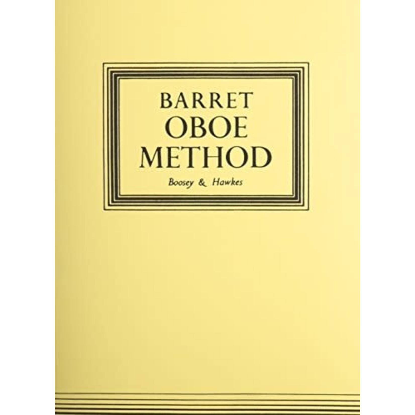 Boosey & Hawkes Barrett Oboe Method Original Edition