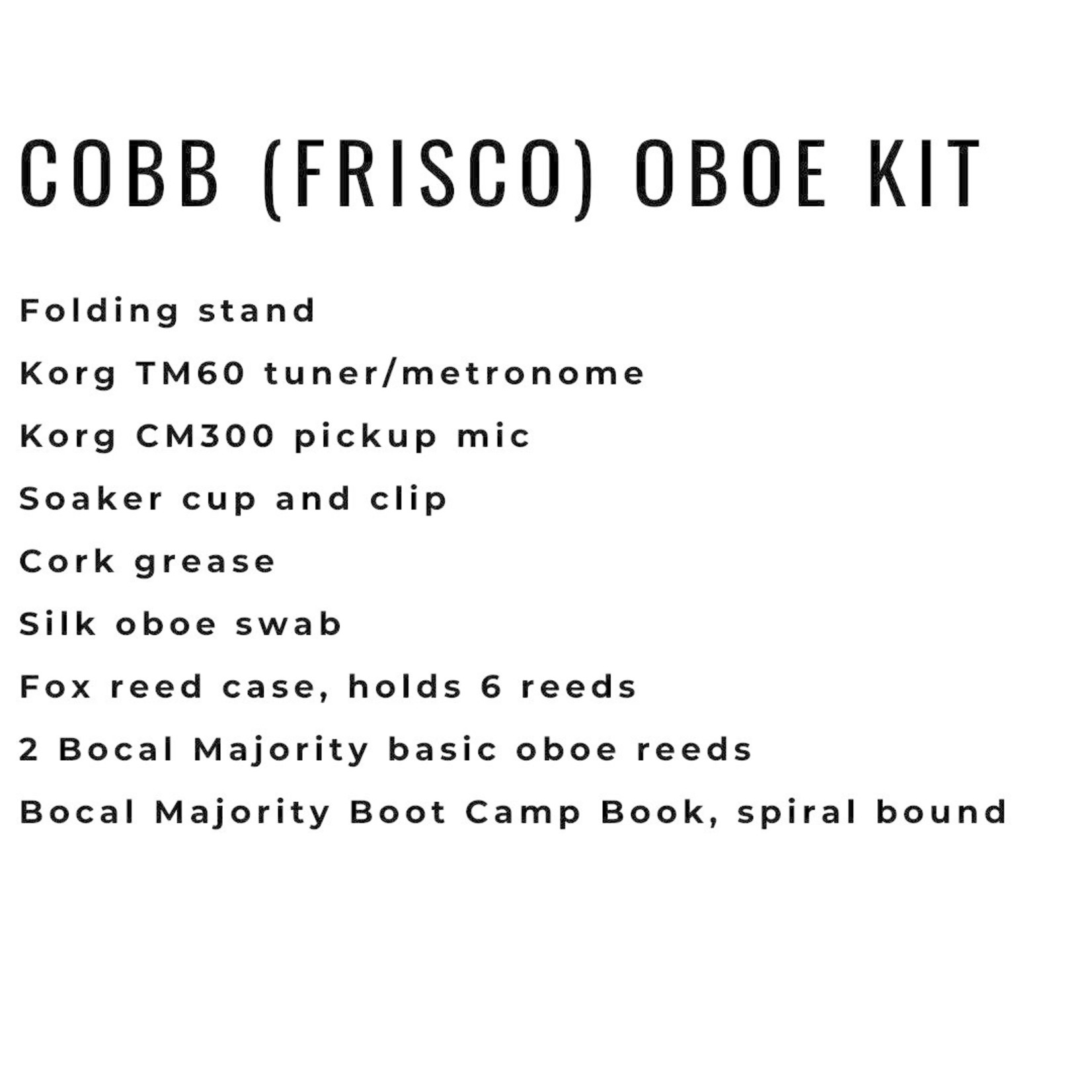 Bocal Majority Frisco ISD Oboe