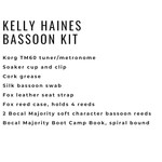 Bocal Majority Kelly Haines Beginner Bassoon Supply Kit