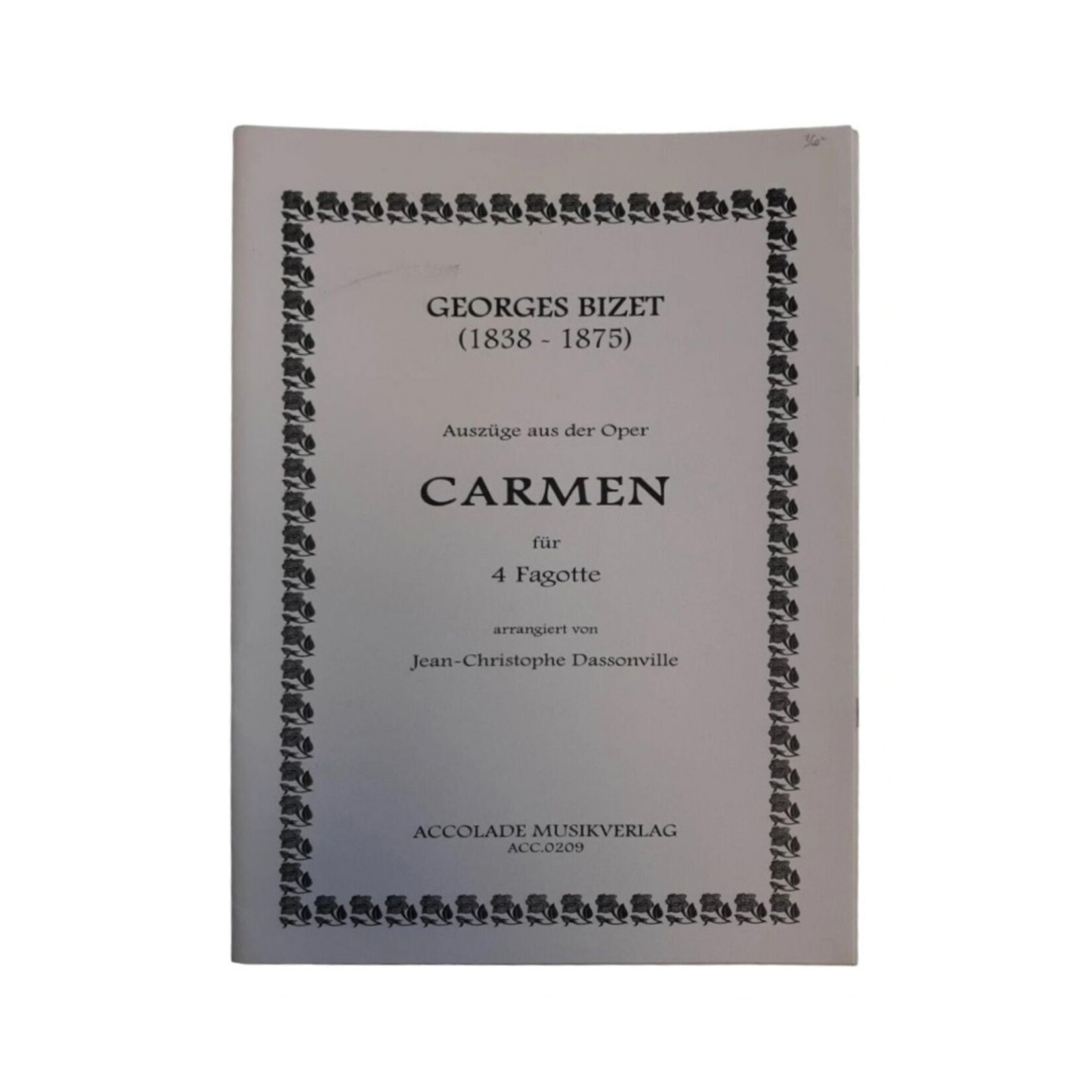 Carmen (Bassoon Quartet) by Bizet, arr. Dassonville - Accolade Musikverlag