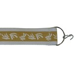 Bocal Majority Designer seat straps Yellow with White Leaves
