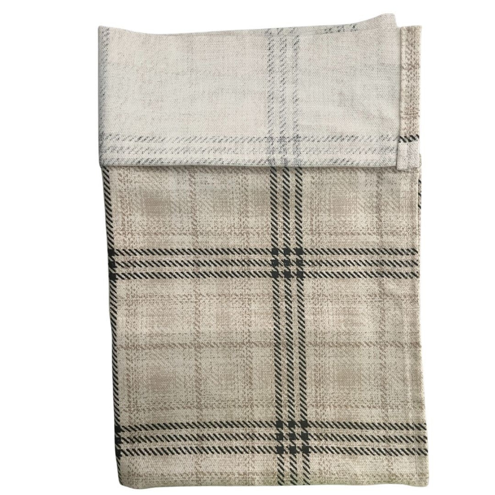 Bocal Majority Tool Wrap Wallet Roll Hangs Over the Stand Beige Plaid