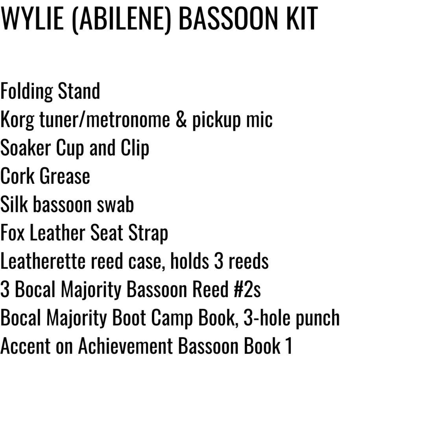 Bocal Majority Wylie ISD (Abilene)