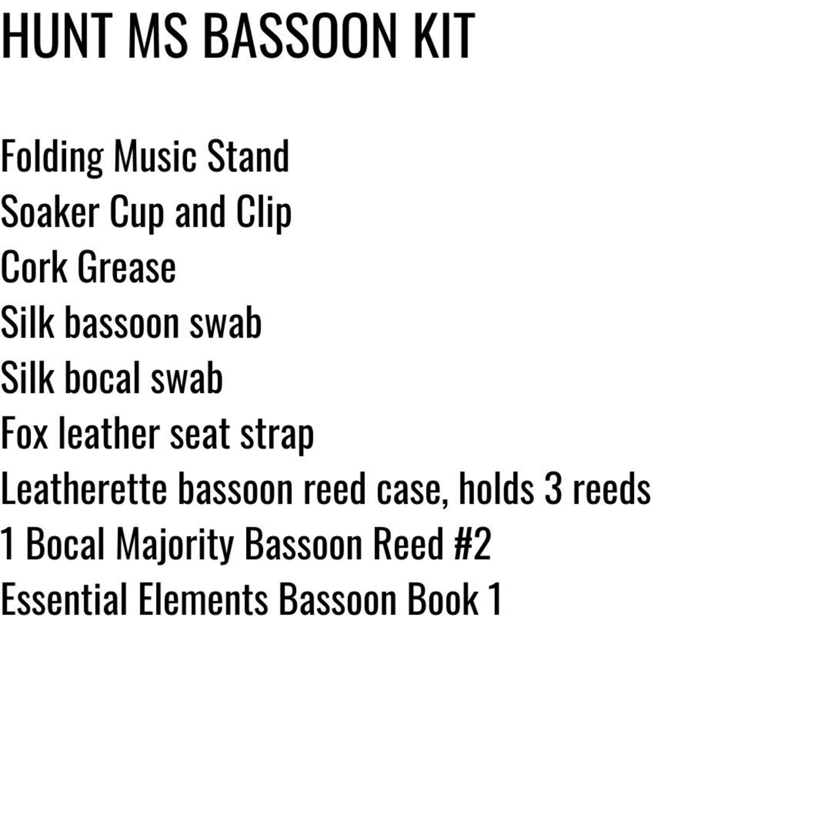 Bocal Majority Frisco ISD Bassoon
